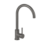 2023 Brushed Gunmetal Goose neck Swivel Kitchen tap stainless steel PVD plated